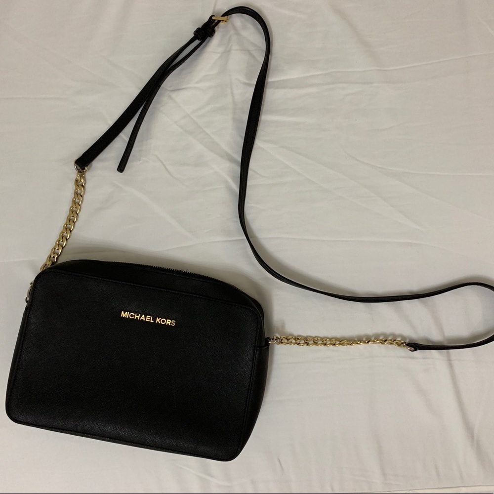 Michael Kors black crossbody bag
